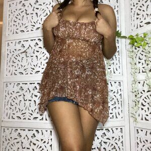 90s brown fairy top S/M